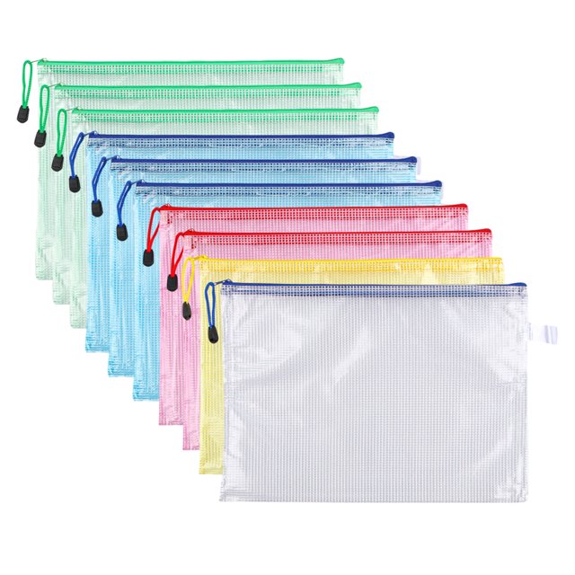 Bolsas de malla con cierre Desiderio, bolsas de tejido con cierre, bolsas para guardar artículos de rompecabezas, suministros de viaje y de oficina, estilo: estilo 2;
