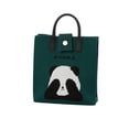 thumbnail image 2 of Women Canvas Tote Bag, Cute Panda Handbags, Casual Shoulder Work Bag for Shopping Travel Work (1PC, Army Green), 2 of 9