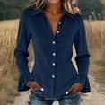 thumbnail image 2 of Njagoc3 Women Business Casual Tops Long Sleeve Blouse Button down Work Shirts Dressy Tops Summer Fall Fashion 2026, 2 of 6