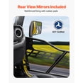 thumbnail image 3 of VEVOR Jeep Tube Doors, 2-Door, Hunting Style Jeep Tubular Door with Heavy-Duty Hinges & OE Latch, Jeep Doors with Rear View Mirrors, Fit for 2018-2024 Jeep Wrangler JL & 2020-2024 Jeep Gladiator JT, 3 of 9