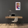 thumbnail image 3 of Goodrich, Chelsea 11x18 White Modern Wood Framed Museum Art Print Titled - Colorful Lion Portrait, 3 of 4