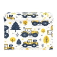 thumbnail image 7 of Yayeee Collapsible Cube Storage Bin with Lid Fabric Closet Decorative Basket with Handles, Yellow Cartoon Truck Pattern, 7 of 7