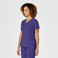 thumbnail image 4 of Wink W123 Women's Mock Wrap Scrub Top, Grape, 5X Womens, 4 of 6