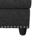 thumbnail image 4 of Sectional Sofa Couch, L Shaped Sofas with Ottoman Sectional Couches for Living Room, Apartment, Studio, Office, Linen, Black, 4 of 5