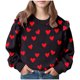 thumbnail image 2 of Vestido de verano para niña con estampado de flores de Pascua, manga corta, bolsillos con volantes y cuello redondo, top de poliéster, 2 of 5