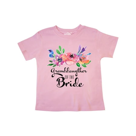 

Inktastic Granddaughter of the Bride with bouquet Gift Toddler Toddler Girl T-Shirt