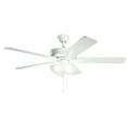 thumbnail image 5 of Ceiling Fan with Light Kit with Traditional Inspirations 17.5 inches Tall By 52 inches Wide-Brushed Nickel Finish Bailey Street Home 147-Bel-3329906, 5 of 8