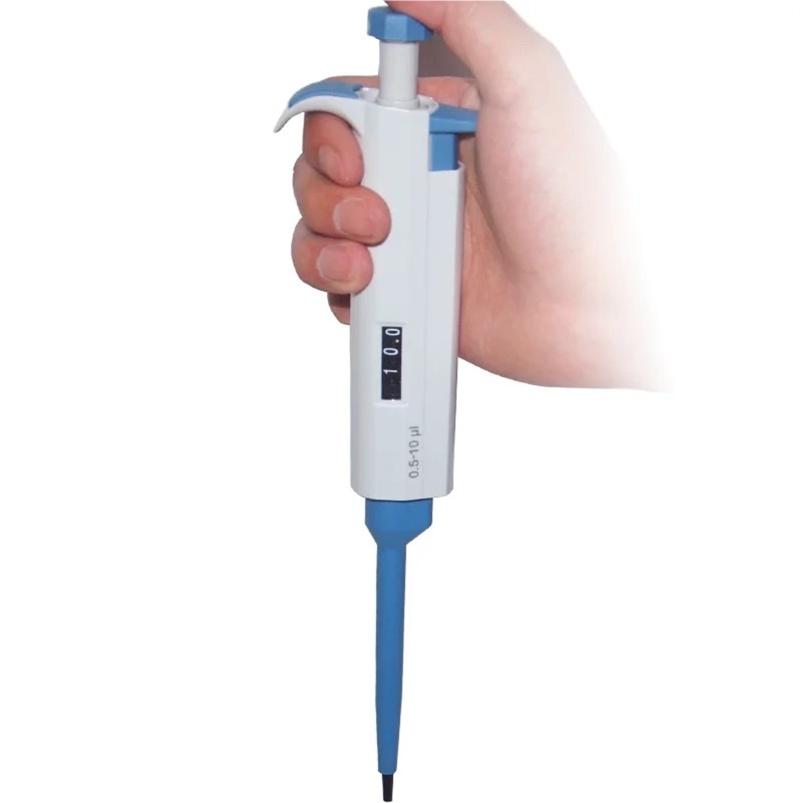 Handheld Manual Plastic Single Channel Pipettes Gun Volume Adjustable Variable Squeeze Liquid Pipettor Pens , High-Accurate