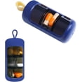 thumbnail image 1 of (Azul) Pastillero de 3 compartimentos para 7 días, mini pastillero portátil para 3 tomas diarias, resistente a la luz y al agua para viajes, 1 of 5