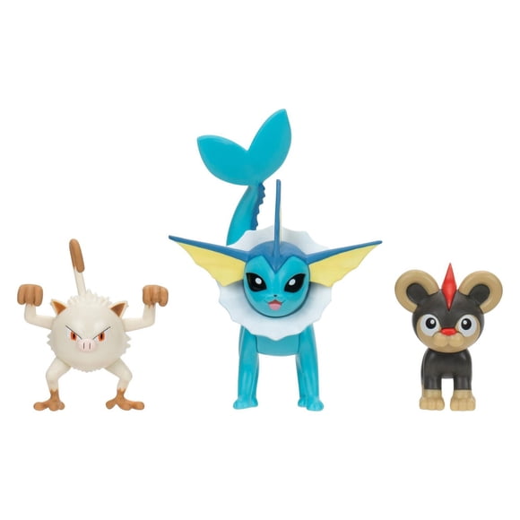 Figurines de combat Pokémon - Férosinge, Hélionceau + Aquali