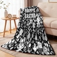 thumbnail image 3 of ERK 1Pcs Easter DIY Colored Blanket An Art And Craft Colored Blanket Featuring Patterns Of Rabbits/eggs/sheep Washable Blanket Suitable For Easter And Family Activities., 3 of 5