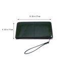 thumbnail image 5 of Narrster Women Wallet Zipper Buckle Clutch Purse Mobile Handbag Holder High Capacity Envelope Bag (Dark Green), 5 of 10