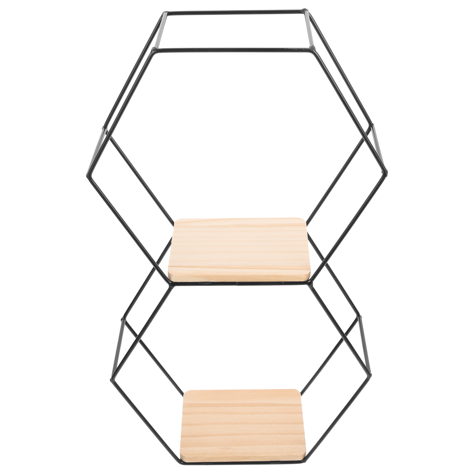 HOMEMAXS Hexagonal Wall Shelves Hexagon Shape Storage Rack Wallmounted