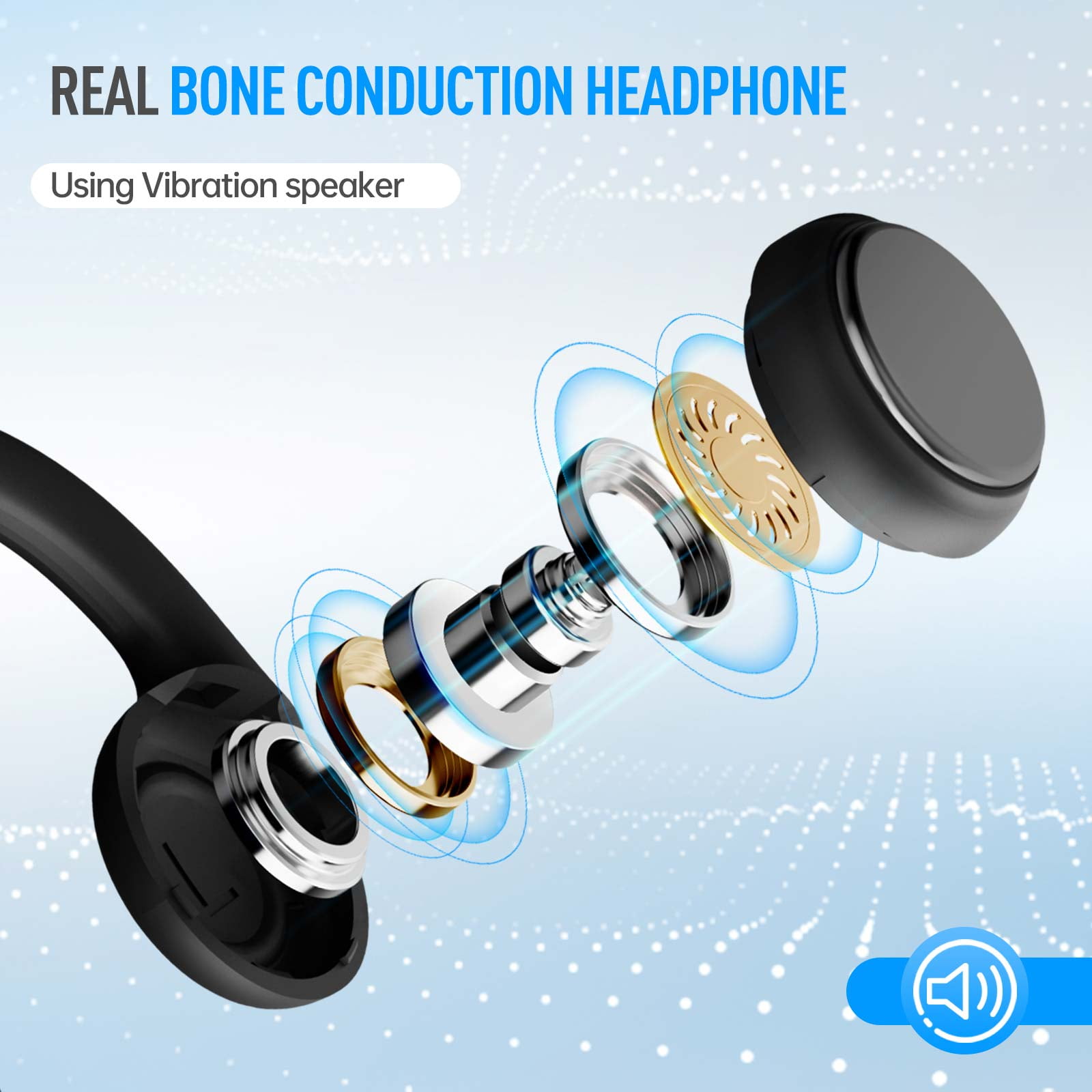 Bone Conduction Headphones, Type-C Bluetooth 5.4 Open Ear Wireless Earphones, IPX5 Waterproof Sports Headset for Gym, Running, Cycling, Hiking, Workouts Built-in HD Microphone