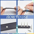 thumbnail image 5 of 30Pcs 2 Styles Punk Style Cone Alloy Rivets Platinum 20.5~28x6.5~9mm 15pcs/set, 5 of 9