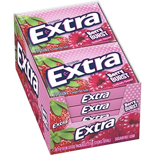 Extra Gum Berry Burst, 15 Pcs
