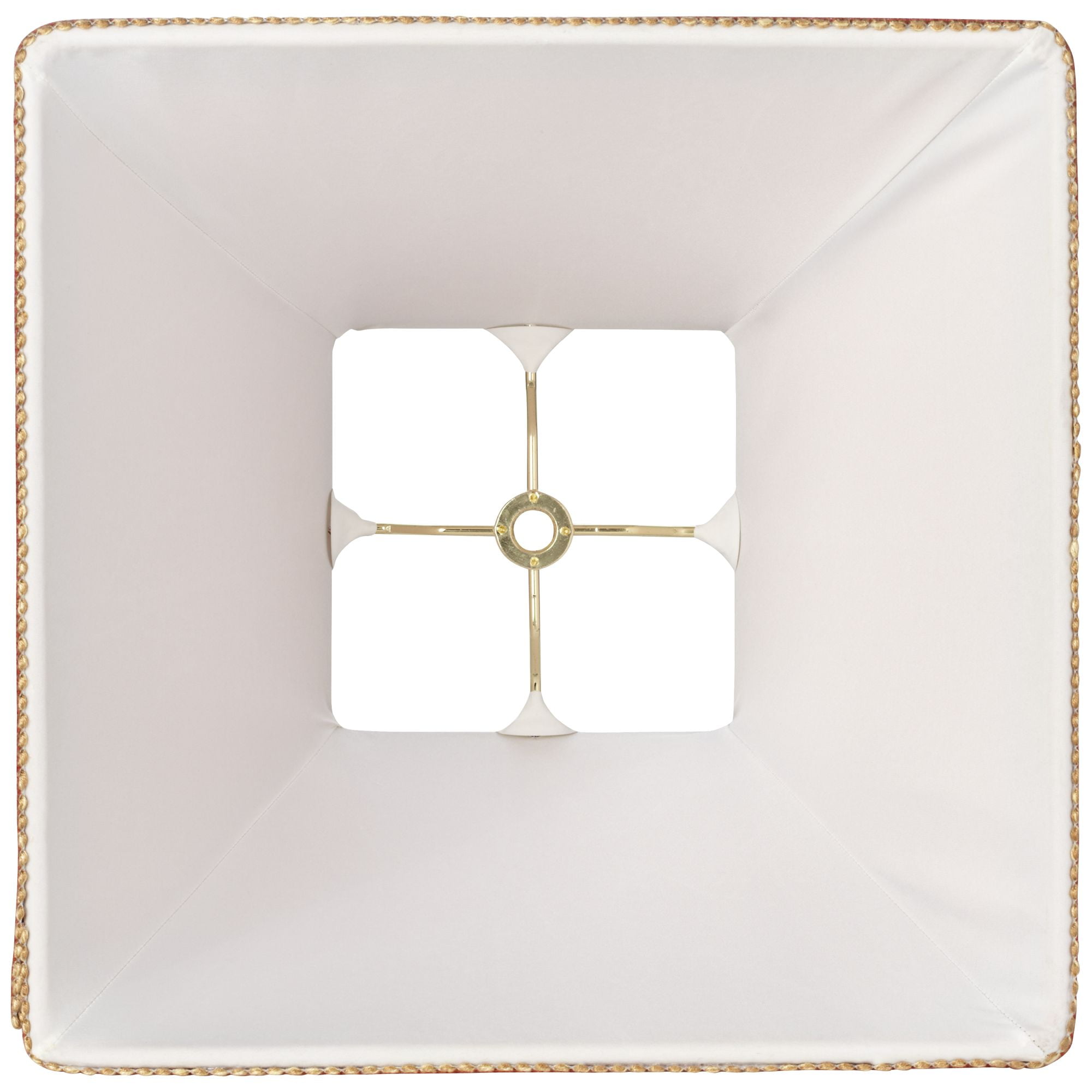 Springcrest Set of 2 Square Lamp Shades Rust Small 5" Top x 9" Bottom x 10" High Spider with Replacement Harp and Finial Fitting