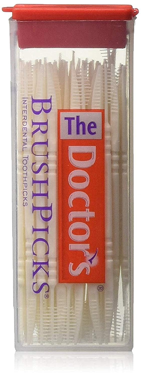 The Doctor's BrushPicks Interdental Toothpicks  Helps Fight Gingivitis 120 Picks  (Pack of 4)