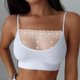 thumbnail image 3 of gran tamaño de las mujeres de encaje patchwork correa festoneado halter sujetador tops chalecopangjing, 3 of 3