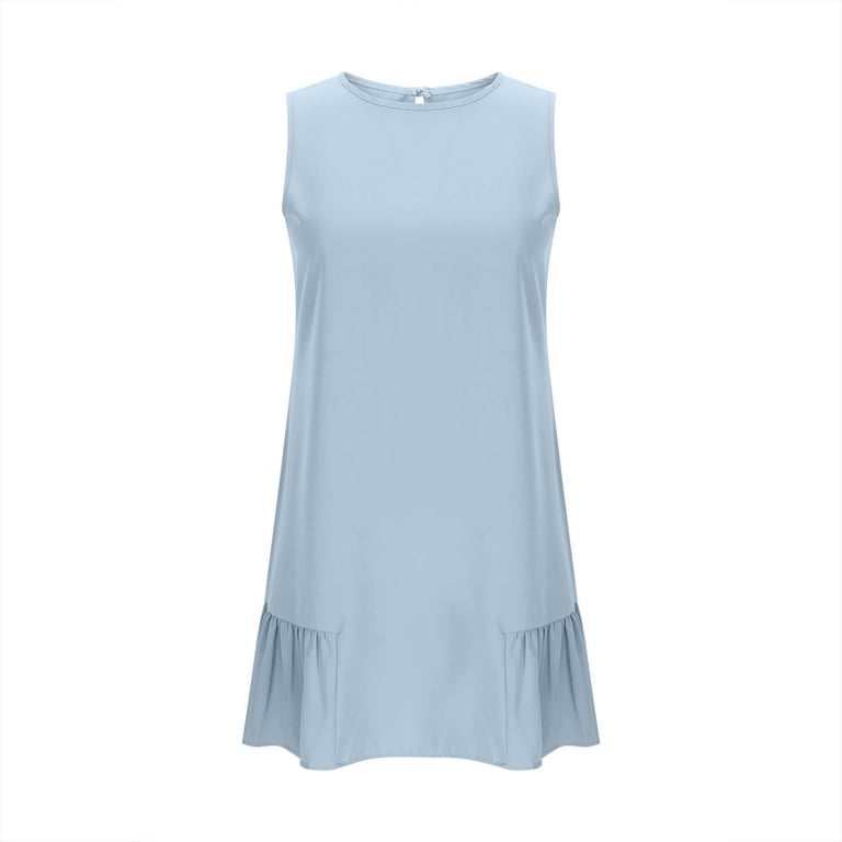 casual comfy summer dresses Amazon.com: Summer Dresses for Women 2024 Comfy Henley Neck Button Plus  Size Maxi Skirt Print Split Sleeve Casual Dress with Pockets, Small,  A01_Blue : Clothing, Shoes & Jewelry