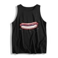 thumbnail image 4 of Mifsaly Women Crewneck Sleeveless Tank Tops Cotton Hotdog Graphic Patriotic Summer Shirts Loose Fit Soft Breathable Versatile Vacation Holiday Wear S, 4 of 4