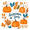 Pumpkins Pattern, variant on Yayeee Tapestry Wall Hanging for Bedroom 60" x 40" Living Room Home Wall Art Decor, Dark Sharks