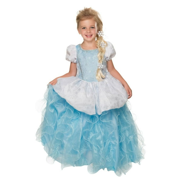 Icy Blue Snow Princess Girls Fairy Tale Halloween Costume Walmart Com Walmart Com