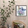 thumbnail image 4 of Pintura de diamante 5D DIY parcial con forma especial kit de mariposa y flor 40x40cm, 4 of 9