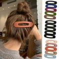 thumbnail image 5 of Flat Hair Claw Clips, Hair Accessories for Women, Durable Non-Slip Flat Lay Claw Clips for Thick, Thin, Curly Hair, 5 Pieces Multi-Size Set for Everyday Styling and formal Events, 5 of 5