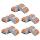 thumbnail image 3 of Conector Rápido Spl 10 Uds. Conectores De Cable Compactos Bloque De Terminales De Tuerca De Palanca SPL-4 Tipo De Empalme De Conexión Rápida ANGGREK Eléctricas, 3 of 8