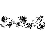 1.5 inch Floral Border Wall Stencil SKU #215A by Designer Stencils ...