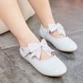 thumbnail image 2 of Kiderence Girls Flat Mary Jane Shoes School Party Dress Ballerina Shoe (Toddler/Little Kids) FG04 White - 6M, 2 of 7