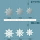 thumbnail image 3 of Decoración colgante de copo de nieve 3D con cuerda 12 cm / 17 cm / 22 cm (2 piezas para cada tamaño) CACAGOO Decoración de copo de nieve, 3 of 7