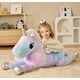 thumbnail image 2 of Peluche de peluche EARTHSOUND, unicornio gigante, 43 pulgadas, 2 of 7