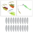 thumbnail image 1 of 20 piezas señuelos de pesca, de pesca, cuchillas giratorias para señuelos duros, giratorio A Cola  cuchillas de spinner de pesca, 1 of 8