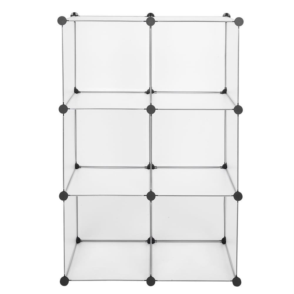 Private Jungle 6 Cubes Shoe Rack Storage Organizer, DIY Plastic Modular Closet Cabinet Storage Organizer,White Private Jungle 6 Cubes Shoe Rack Storage Organizer, DIY Plastic Modular Closet Cabinet Storage Organizer,White