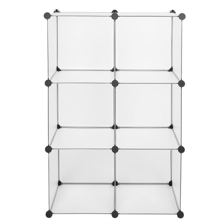 Songmics 6 Cube Storage Organizer, DIY Closet Shelf, Plastic