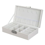 ITFABS Rectangular Ornaments Storage Case Portable Large Capacity Jewelry Box
