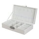 FINELOOK Boîte de Rangement Ornements Rectangulaires Capacité Portable Boîte à Bijoux Pure – image 1 sur 7