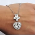 thumbnail image 3 of Gorgeous Women Engagement Party 925 Silver Necklace Pendant Cubic Zircon Jewelry, 3 of 4