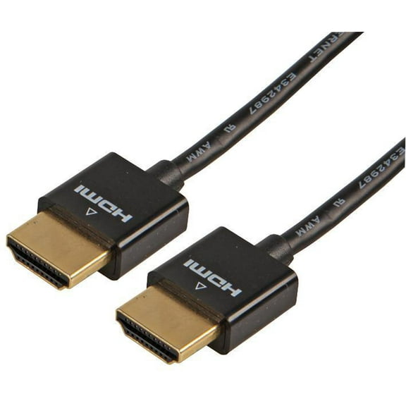 PRO SIGNAL High Speed 4K UHD HDMI Lead Male to Male, Slim Lead 2m Black
