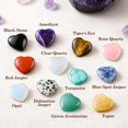 thumbnail image 2 of Funewest 28 Piezas de Piedras de Cristal Natural en Forma de Corazón para Sanación, 2 of 8