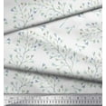 thumbnail image 2 of Soimoi Modal Satin Fabric Leaves Watercolor Printed Fabric 1 Yard 42 Inch Wide, 2 of 3
