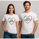 thumbnail image 3 of Playera Blanca Camiseta Unisex Estampada Corazón Viva México, Fiestas Patrias, 3 of 5