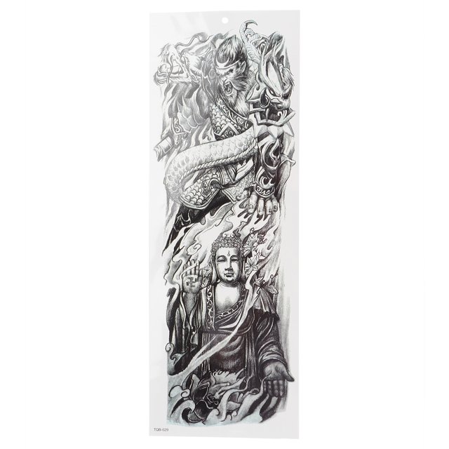 Hombres Mujeres impermeable brazo completo tatuaje pegatina patrón único tatuaje temporal StickerTQB-029