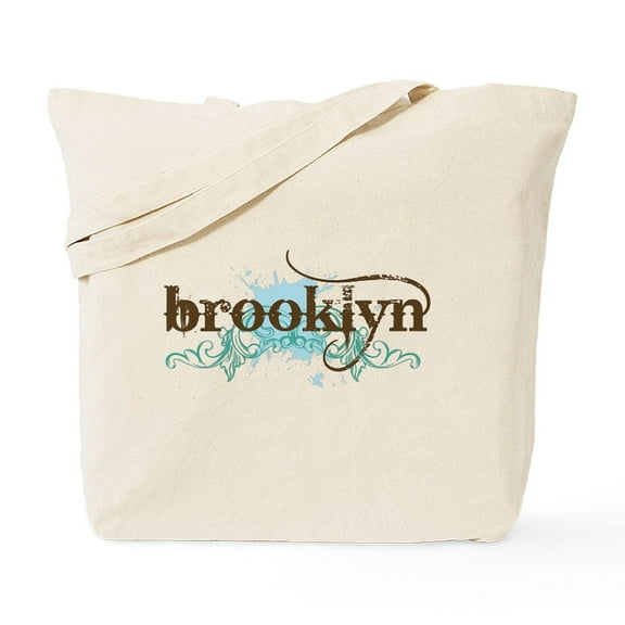 CafePress - BROOKLYN Grunge Tote Bag - Unisex Canvas Tote Bag, Beige, 1-Piece