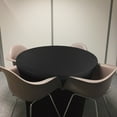 thumbnail image 3 of Round Tablecloth With Four Corner Elastic Bands For Secure Universal Fit On Large Circular, 3 of 4
