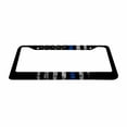 thumbnail image 2 of Sloboki USA Flag Blue Line License Plate Frame Universal Aluminum Metal Car Tag Holders Cars Decor, 2 of 5