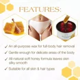 thumbnail image 6 of GiGi All Purpose Hard Wax, Honey-Infused Hair Removal Wax for Face and Body, 14 oz, 6 of 9