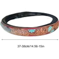 thumbnail image 2 of Steering Wheel Cover Cowboy Decoration Non-Slip Wear Resistant Wheel Protector, 15 Inches, 2 of 15